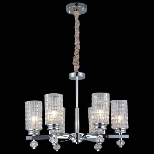 IL8678-6P-20 CR Подвесная люстра ILLUMICO IL8678-6P-20 CR (220V, на цепи)