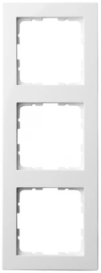 G1003W Рамка на 3 поста (белый глянцевый) Jasmart G-Classic G1003W