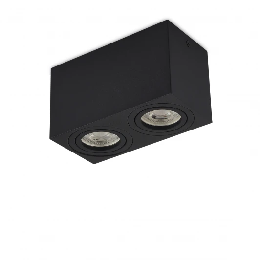 DL18613SQ2B Накладной светодиодный светильник GU10 черный, без лампы Donolux Basis DL18613SQ2B