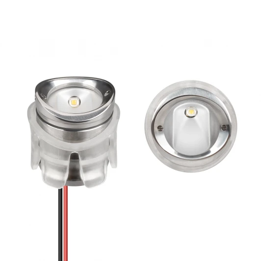 043243 Встраиваемый светильник уличный ALT-LODESTAR-HANDRAIL-R27-1.5W Warm3000 (SL, 30x60 deg, 12-24V) (Arlight, IP67 Металл) 043243 (LED)