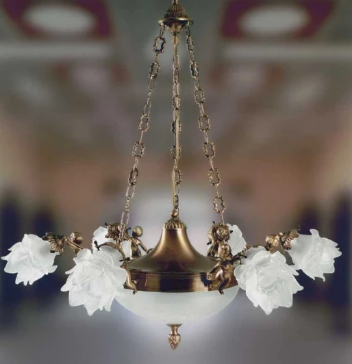 2080/6+2/ST Подвесная люстра Nervilamp 2080 2080/6+2/ST (220V, на цепи)