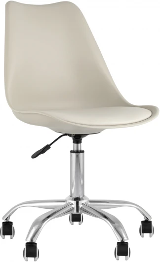 УТ000025499 Стул офисный BLOK NEW пластиковый бежевый УТ000025499