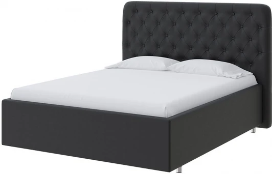 1911994 PROxSON Кровать Classic Large (Экокожа Черный) 200x190