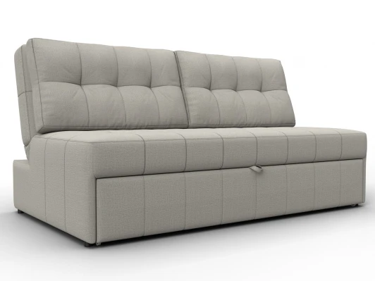 134912 Диван прямой Лига-107 (160) (ЛДСП,Брус,Фанера,Рогожка/Бежевый) Лига Диванов 134912