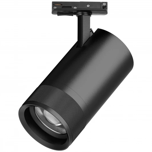 C4407SS Трековый светильник однофазный/трехфазный светодиодный 40W 220V 2800LM 20-55G с тонким адаптером Lightstar Canno Pro C4407SS