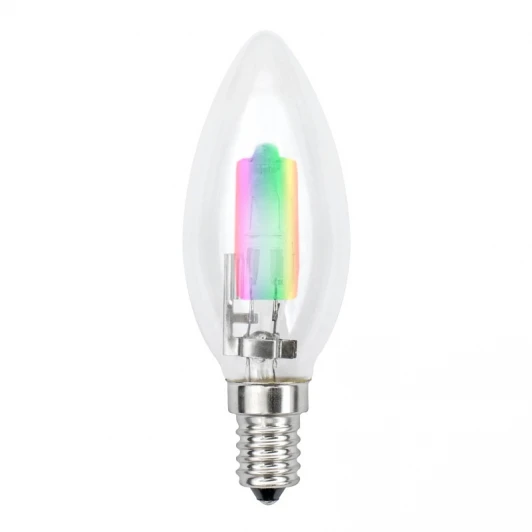 HCL-28/RB/E14 candle Лампочка галогенная свеча прозрачная E14 28W Uniel HCL-28/RB/E14 candle