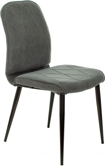 KF-3/ALFA44 Стул для кухни Бюрократ KF-3 серый Alfa 44 металл черный на ножках (KF-3/ALFA44)