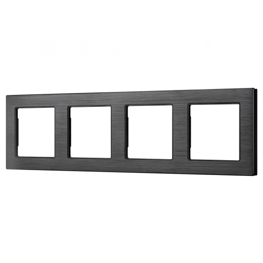 043862 Рамка алюминиевая FRM-PRESTO-ALS-4-BK (Arlight) 043862