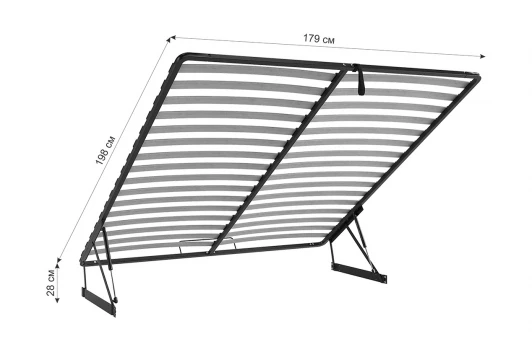 KO-1.8-02.0009 Основание разборное 1790х1980 (1.8) с подъем. механизмом KO-1.8-02.0009 Mebelson