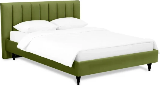 577450 Кровать Queen II Sofia L 1600 ОГОГО (арт.577450), (Ткань/Зеленый)