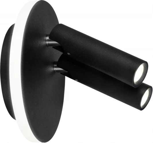 20019SMA/02LED SBK Спот настенный с подсветкой 20019 20019 20019SMA/02 LED 5Wx2+3W 4200K черный матовый