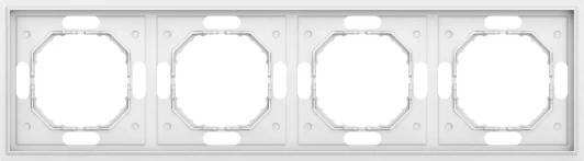 DS21433 Рамка 4-я, матовый белый Donel S08 DS21433