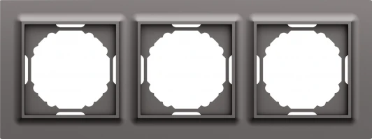 DEW21345 Рамка 3-я, Wave матовый титан Donel A07 DEW21345