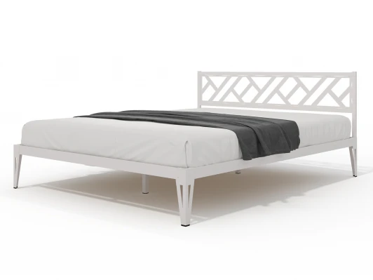 102367 Кровать КМД 47 АЙРИС 1600, белый Форвард 102367