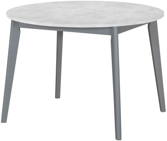 RF 0011 Стол Oslo круглый раскладной 110-140x110x76см, Бетон лайт, серый Bradex Home RF 0011