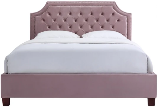 N-BS2022-160 PI Кровать Garda Decor N-BS2022-160 PI (Черный/Пепельно-розовый)