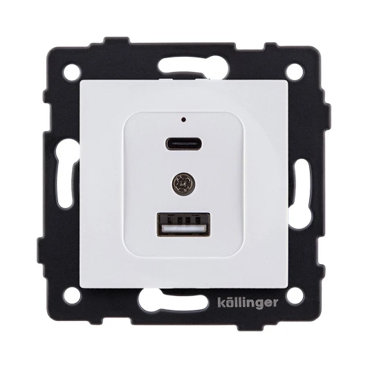 REA-037WH Розетка USB A+C 20W белый Kollinger REA-037WH для Aspekt, Eleganz, Reflex