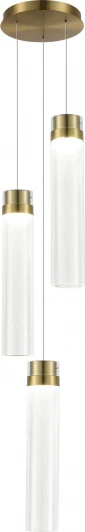 SL6236.303.03 Светильник подвесной ST Luce Champagne SL6236.303.03 Латунь/Прозрачный LED 3*12W 4000K (220V, на проводе, круглые)