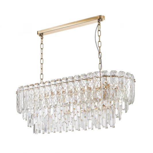 ML.20210.10 GD Подвесная люстра хрустальная Modelux MODELUX ML.20210.10 GD