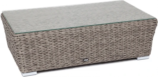 YH-S4133W-TW gray "Капучино" журнальный столик из искусственного ротанга (гиацинт), цвет cерый 4SIS арт.УТ-00003012