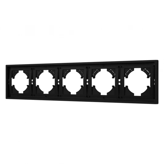 054657 Рамка пластиковая FRM-TENDO-SFPL-5-BK (Arlight, Матовый черный) 054657