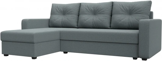 125988L Диван угловой Ливерпуль Лайт левый угол (Серый/Рогожка) Лига Диванов арт.125988L