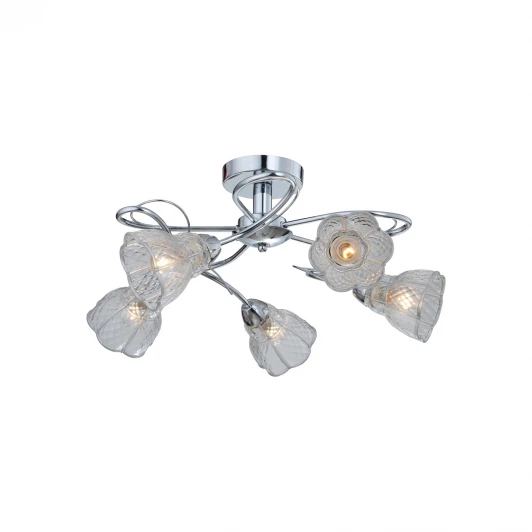 866/5PF-Chrome Потолочная люстра IDLamp Clairette 866/5PF-Chrome