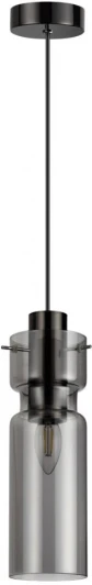 5057/1 Подвесной светильник Odeon Light Scrow 5057/1 PENDANT черный/дымчатый/металл/стекло E27 1*40W