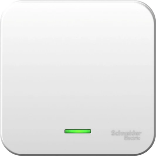 BLNVA101121 Выключатель накладной одноклавишный с подсветкой (белый) Systeme Electric Blanca BLNVA101121