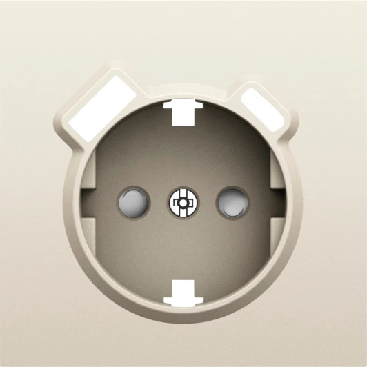 DS22955 Накладка для розетки Schuko с зарядным устройством USB A+C, со шторками 16A 250В, слоновая кость Donel S08 DS22955