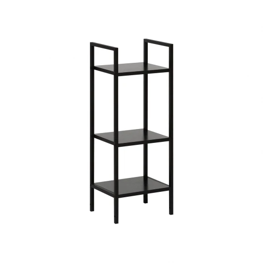 4687207095730 Стеллаж Leset Стилвуд 13 узкий, 3 полки 4687207095730 Металл, Черный