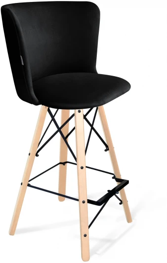1880573302 Стул барный SHT-ST36/S80 ночное затмение/прозрачный лак/черный Sheffilton 1880573302