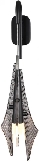 5442/6WL Бра Odeon Light Afalina 5442/6WL черный/дымчатый/металл/стекло/акрил LED 6W 3000K (220V)