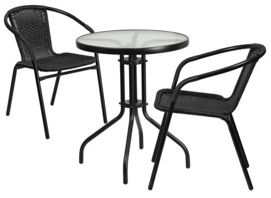 LRC03/LRT02-D60 Black (2+1) Комплект мебели Асоль LRC03/LRT02-D60 Black (2+1) Afina