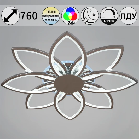 09877-0.3-08 CR (RGB) Потолочный светильник светодиодный с пультом Reluce 09877-0.3-08 CR (RGB)