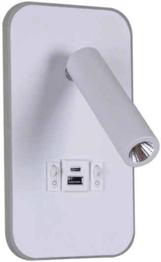86204-9.2-001KT LED12W+USB WT Настенный светильник светодиодный Reluce 86204-9.2-001KT LED12W+USB WT (220V, выключатель)