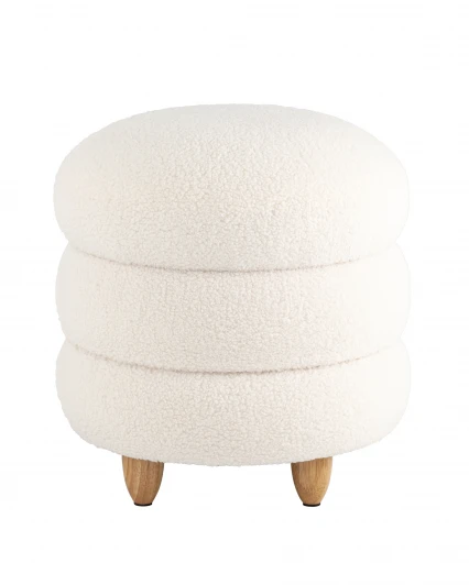 УТ000036429 Пуф с ящиком Винни L тедди белый УТ000036429