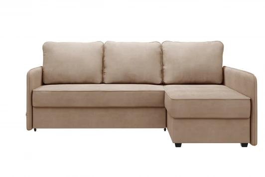 AAA41521003 Диван тканевый угловой бежевый, угол правый D1 Слим AAA41521003 Velutto 18