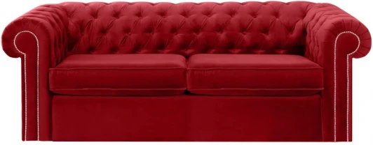 344637 Диван Chesterfield ОГОГО (арт.344637), (Ткань/Бордовый)