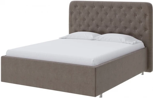 1911899 PROxSON Кровать Classic Large (Ткань: Велюр Лофти Кофейный) 80x200