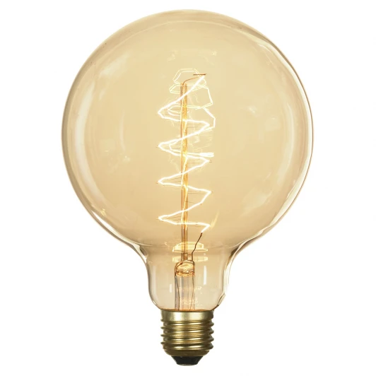 GF-E-760 Ретро лампочка накаливания Эдисона шар прозрачная E27 60W 220V желтое свечение Lussole Edisson GF-E-760