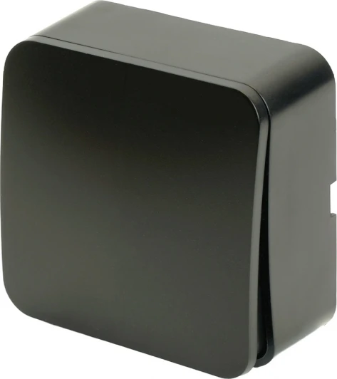 49471 Выключатель одноклавишный (черный матовый) Stekker София 49471