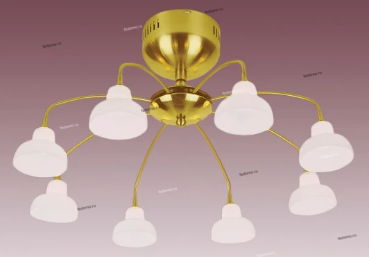 PX-0325/8 satin gold Потолочная люстра N-Light PX-0325 PX-0325/8 satin gold