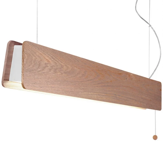 7520 Подвесной линейный светильник с выключателем Nowodvorski Oslo Led 90 Oak 7520 (220V, на тросе)