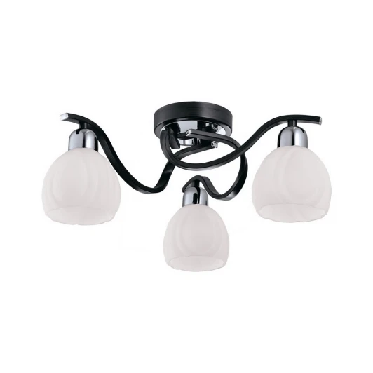 389/3PF-Blackchrome Потолочная люстра IDLamp Gioconda 389/3PF-Blackchrome