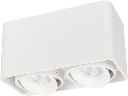 036058 Накладной светильник LED SP-CUBUS-S195x100-2x8W Warm3000 (WH, 45 deg, 230V) (Arlight, IP20 Металл, 3 года) 036058