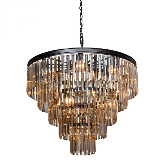 V1807-1/8+4+4+1 Подвесная большая люстра Vitaluce V1807-1/8+4+4+1 (220V, хрусталь, на цепи, круглые)