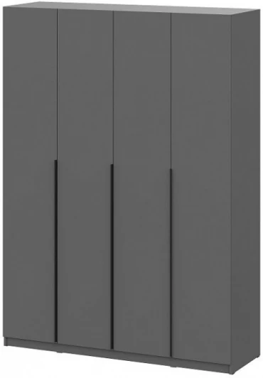 593702 Шкаф Woodville Даиго четырехстворчатый графит серый арт.593702