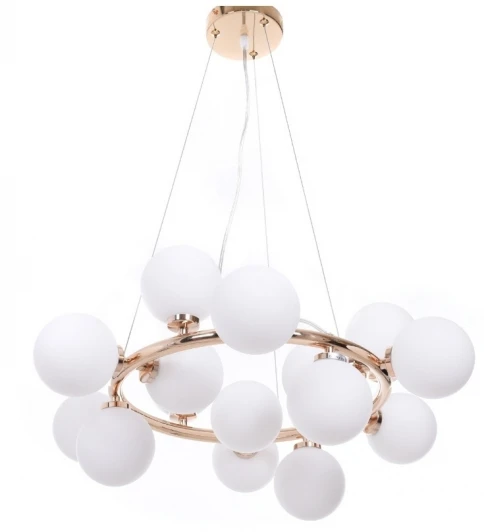 LDP 6033-15 GD Подвесная люстра Lumina Deco LDP 6033-15 GD (220V, на тросе, шар, молекулы)