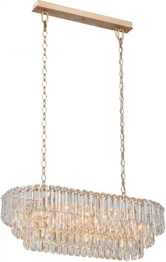 V5353-8/19 Подвесная люстра Vitaluce V5353-8/19, 19xE14 макс. 40Вт V5353-8/19 (220V, хрусталь, на цепи)